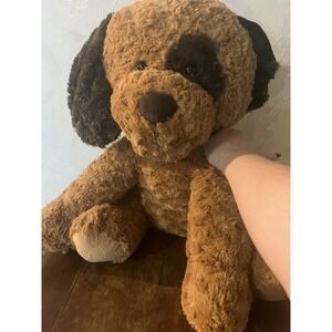 Toys R Us 2013 Large Plush Floppy Brown Two Toned Puppy Dog Stuffed Animal Toy